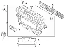 Решетка радиатора VAG 8R0853651AFCKA