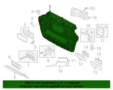 Решетка радиатора VAG 8V4853597AS3FZ