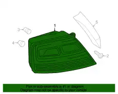 Фонарь задний VAG 4H0945095J