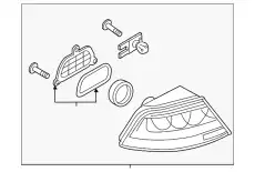 Фонарь задний VAG 4G8945096E