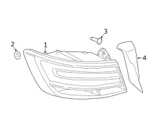 Фонарь задний VAG 8W5945092F