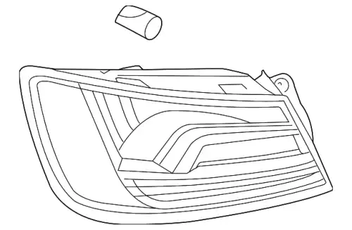 Фонарь задний VAG 8V5945092A