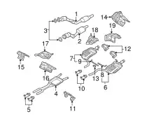 Средний глушитель 8E0253409CB VAG