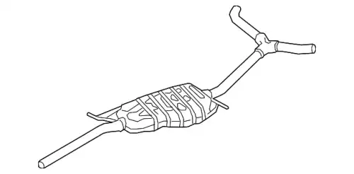 Средний глушитель 8W5253409A VAG