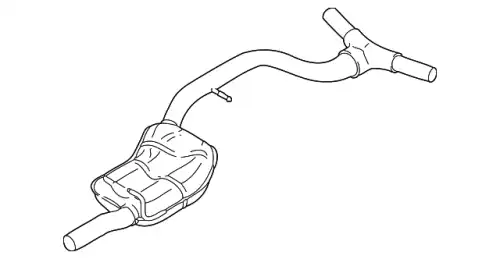 Средний глушитель 3C0253409AL VAG