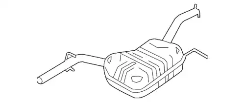 Средний глушитель 3C0253409F VAG