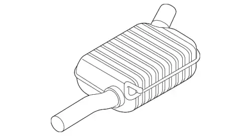 Средний глушитель 5Q0253409L VAG
