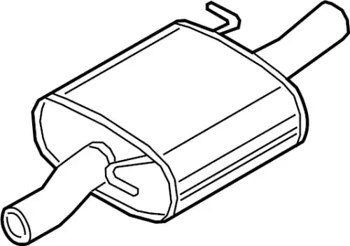 Средний глушитель 3QF253409A VAG