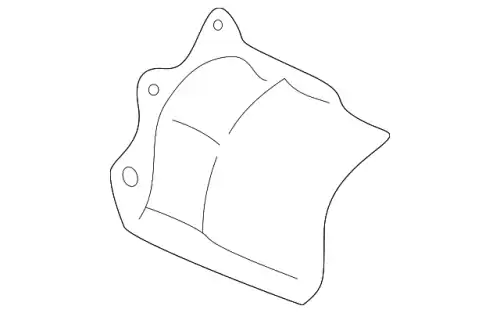 Теплозащитный экран 1J0407720D VAG