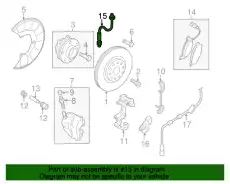 Тормозной шланг 8J0611701G VAG