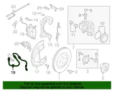 Тормозной шланг 8W0611708G VAG