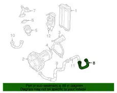 Трубка, соединительная 1J0131128C VAG