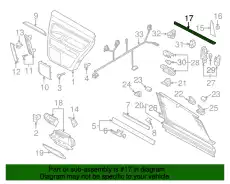 Уплотнитель двери 7L0839472B VAG