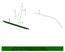 Уплотнитель двери, чёрный 1K9839478A5AP VAG