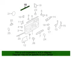1K3837472E5AP УПЛОТНИТЕЛЬ СТЕКЛА VAG