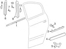 УПЛОТНИТЕЛЬ ДВЕРИ, ЧЁРНЫЙ SATINSCHWARZ 3B9839478CB41 VAG