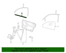 Уплотнитель двери, чёрный satinschwarz 1C0837472BB41 VAG