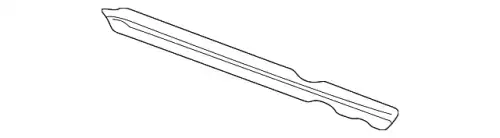 Уплотнитель двери, чёрный satinschwarz 1J5839472DB41 VAG