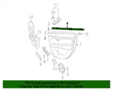Уплотнитель двери, чёрный satinschwarz 3B0839472CB41 VAG