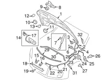  DICHTUNG 8J0823723B VAG