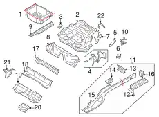Усилитель брызговика 3C0803506 VAG