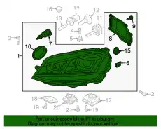 Фара VAG 5GM941753D