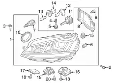 Фара VAG 5G0941754B