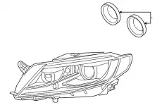 Фара VAG 3C8941040F