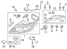 Фара VAG 4L0941029AL