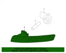 Фонарь указателя поворота 1C0953042R VAG