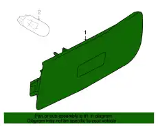 Фонарь, боковой 8P4945071A VAG