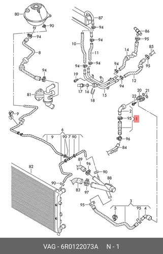  SCHLAUCH 6R0122073A VAG