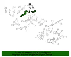 Шланг ОЖ с быстроразъёмной муфтой 3C0122073EJ VAG