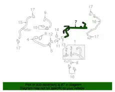 Шланг системы охлаждения 8E0121055M VAG