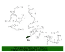 Шланг системы охлаждения 8E0819376C VAG
