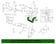 Шланг системы охлаждения 7L0122073B VAG