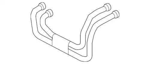Шланг системы охлаждения 7L0122073B VAG
