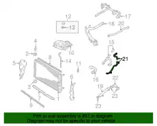 Шланг системы охлаждения 4B0121109C VAG