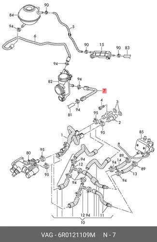 ШЛАНГ 6R0121109M VAG