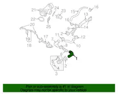 ШЛАНГ СИСТЕМЫ ОХЛАЖДЕНИЯ 3C0121101D VAG