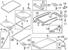 7P0877307CLF2 Шторка солнцезащитна SUNSHADE VAG