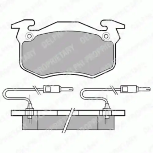 Тормозные колодки дисковые DELPHI LP382