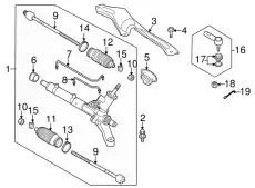 Рулевая рейка SUZUKI 4858080JD0