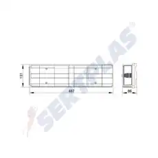 Фонарь задний SERTPLAS 0031L