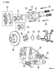 04509327 FRT WHEEL BRK FINISHED CHRYSLER