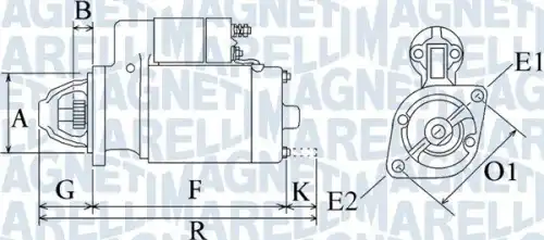 Стартер MAGNETI MARELLI 063720349010