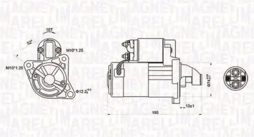 Стартер MAGNETI MARELLI 063721096010
