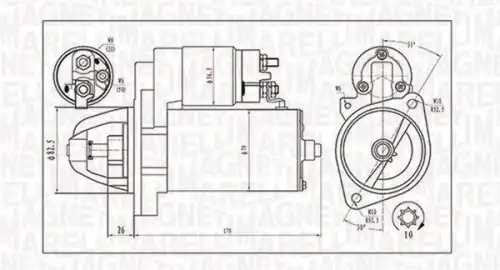 Стартер MAGNETI MARELLI 063721202010