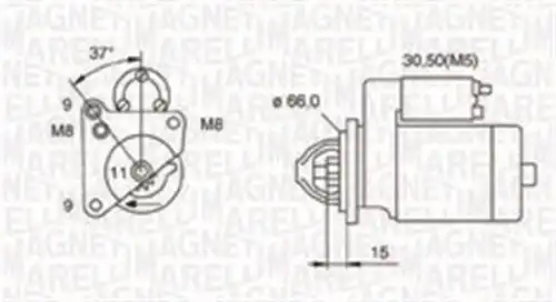 Стартер MAGNETI MARELLI 063721260010