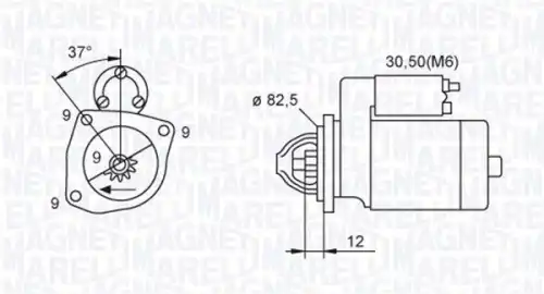 Стартер MAGNETI MARELLI 063721264010